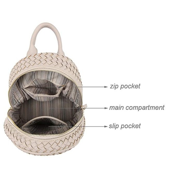 Backpack Purse Woven Trendy Stylish Casual Handbag main image 6
